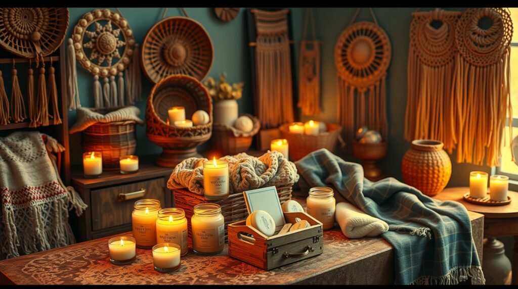 Produção de artesanato para complementar a renda offline.